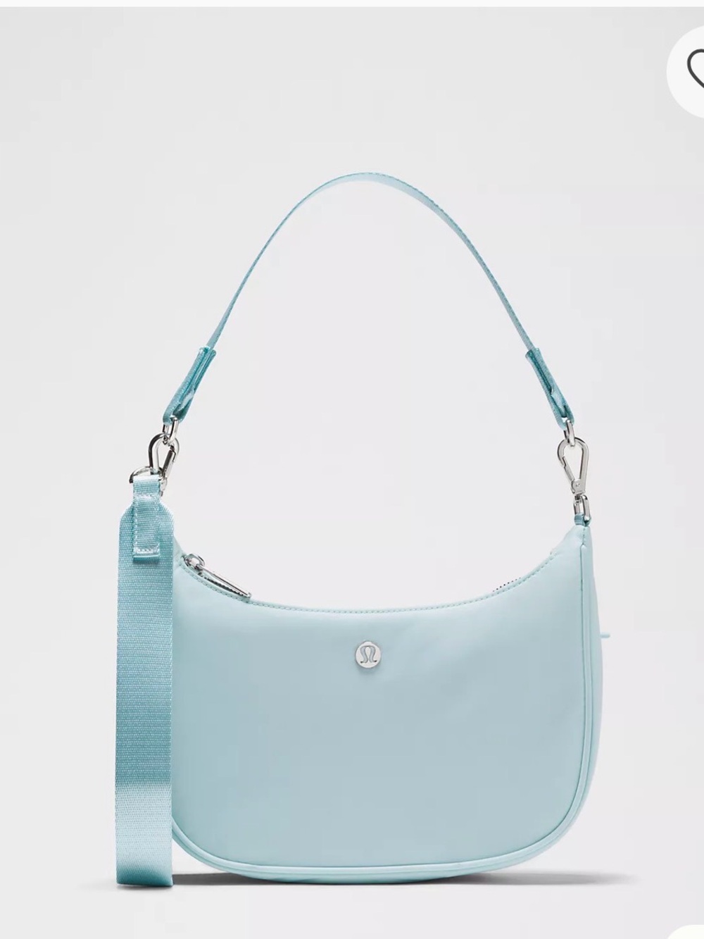 🩵 Lululemon City Essentials Small Shoulder Bag 3L Foam Cloud/Silver Color😍